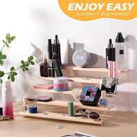 Présentoir acrylique en bois à 5 niveaux personnalisé, présentoirs transparents pour collection