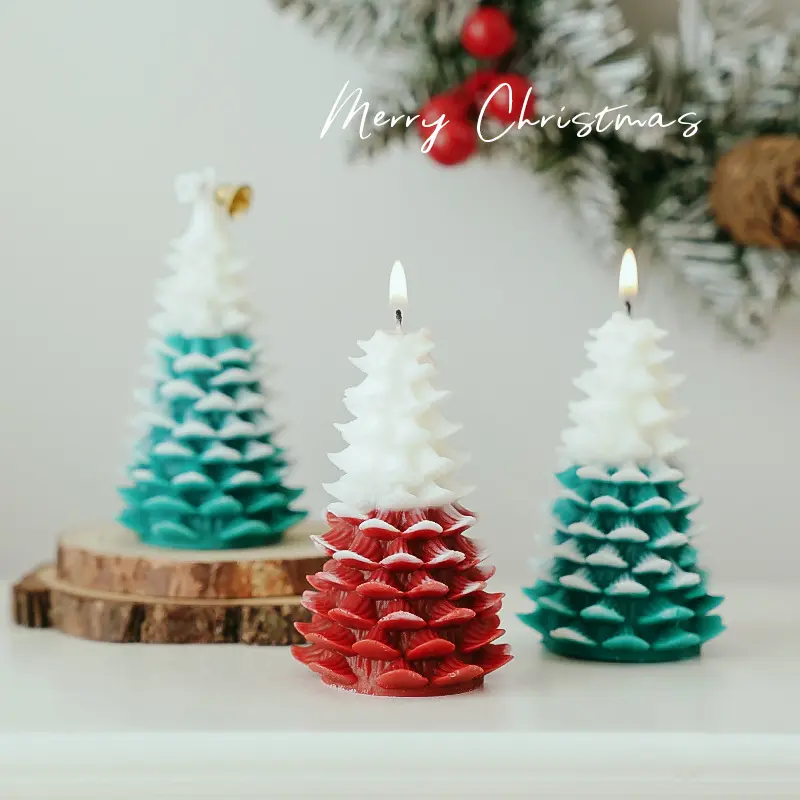 Kerstversiering Kaarsen Kerstcadeau Ornamenten Handgemaakte Aromatherapie Kaarsen Creatieve Geschenkdoos Kerstboom Kaars