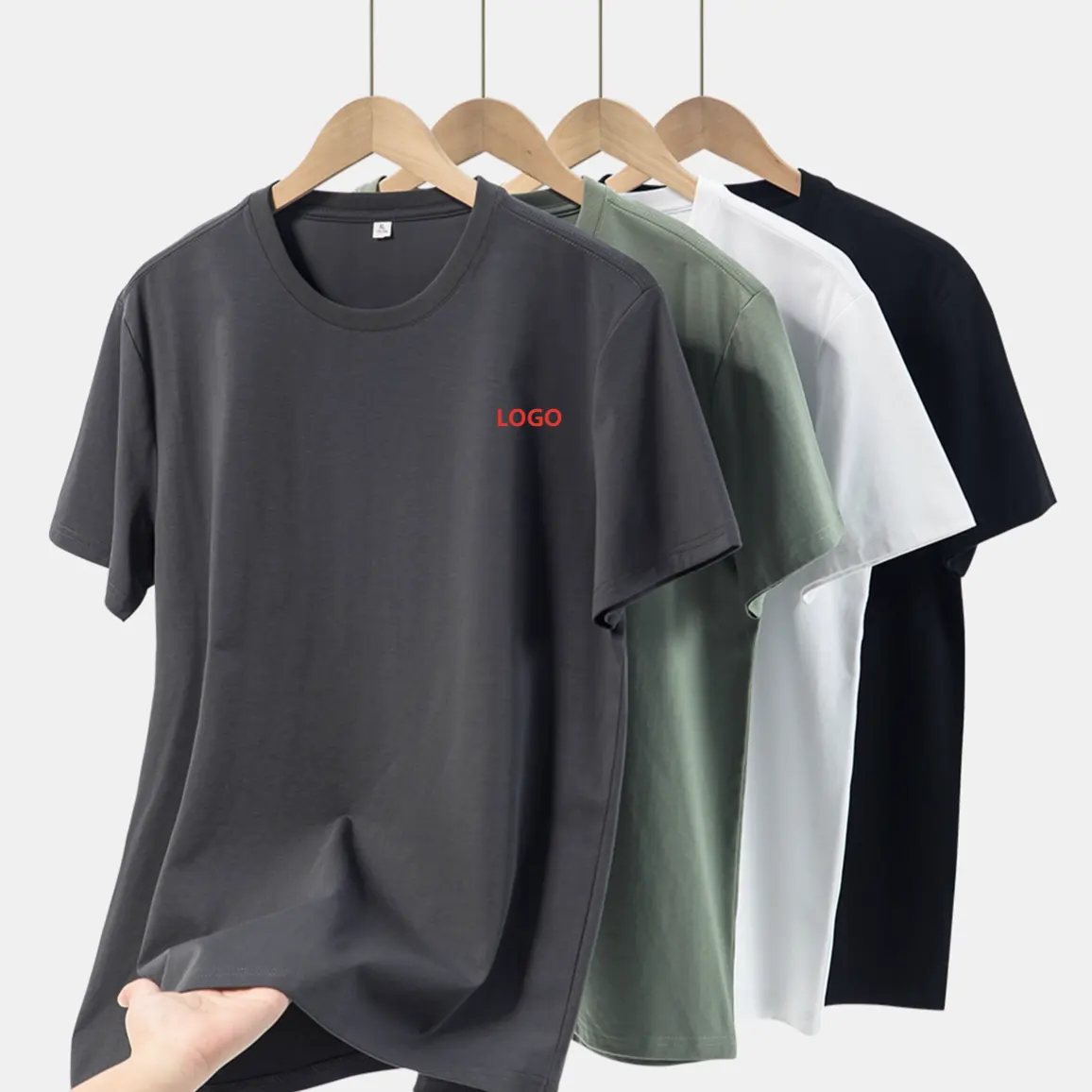 Sorona UPF 50 + 230 g/m² T-shirt hommes Coolmax Anti-microbien T-shirt à séchage rapide T-shirts personnalisés en coton Pima