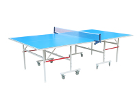 Marché chaud Taille officielle Table de Tennis de Table Extérieur 8 Roues Système d'arrêt Jambes équilibrées Installation facile Pliable Top Lisse