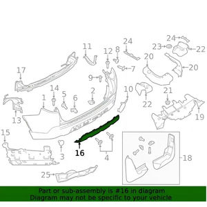 Nouveau vent OEM LR077791 couvercle inférieur de pare-chocs arrière <span class=keywords><strong>gris</strong></span> pour Land Rover <span class=keywords><strong>Discovery</strong></span> <span class=keywords><strong>Sport</strong></span> L550 2015-2019 - Product Image 6
