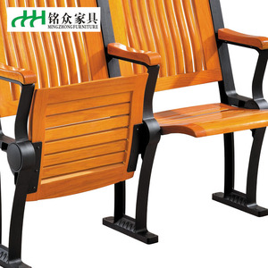 Sillas de aula Mingzhong de madera con asientos en fila y reposabrazos para escuela LH-399 - Product Image 2