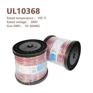 Ul10368สีแดง28 AWG 2440เมตรหนึ่งม้วนทนต่ออุณหภูมิสูงรุ่นเครื่องบินมอเตอร์การคุ้มครองสิ่งแวดล้อมลวดตะกั่ว