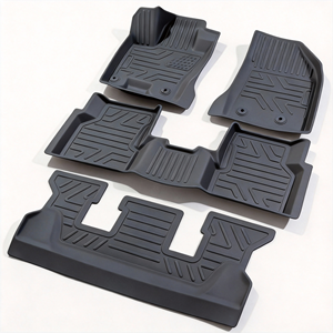 <span class=keywords><strong>Tapis</strong></span> de voiture universels 4 pièces en <span class=keywords><strong>caoutchouc</strong></span> 3D/5D TPE sur mesure, imperméables et de luxe toutes saisons pour <span class=keywords><strong>Jeep</strong></span> Commander 2022-2025 - Product Image 1
