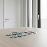Iron Screw Installation Fasteners Steel Latch Strike Plate Mortise Door Lock Use It with Pvc Doors and Aluminum Doors
