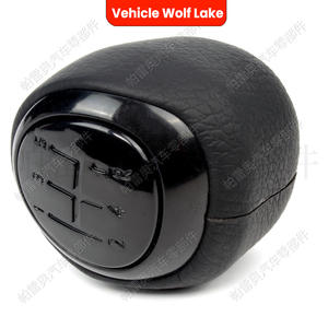 Poignée de levier de vitesse de voiture Wolf Lake, 5 vitesses, en cuir noir, ergonomique, pour Saab 9-3 2003-2012 - Product Image 4