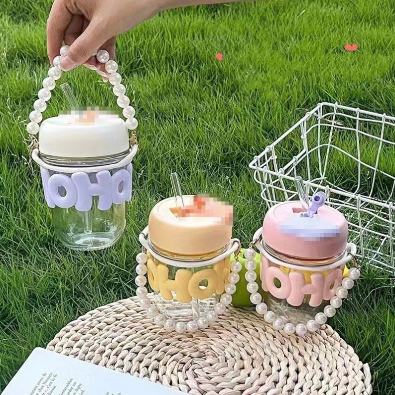 Cute Ins Girls 350ml Portable clear