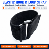 Articles de sport Réglable Robuste Autobloquant Double Face En Nylon Collant Élastique Crochet et Boucle De Fixation Sangle Avec Boucle