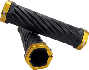 Puños de Goma para Bicicleta BMX UFOR UG-602 Hexa-Ring con Ranuras Profundas para Drenaje de Agua, Manillar Cómodo con Absorción de Impactos - Product Image 1