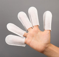 Doigtiers de toilettage pour animaux de compagnie (chats et chiens) – Brosse à dents pour nettoyage dentaire en tissu non tissé, lingettes humides éliminant la mauvaise haleine