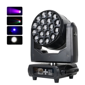 19X40W Bee Eye RGBW 4-in-1 ズームムービングヘッド ウォッシュライト DMX512 Cabezal Movil <span class=keywords><strong>LED</strong></span>リラビーム ディスコライト DJモバイルステージエフェクト - Product Image 1