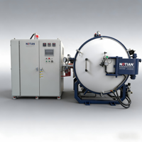 Four à induction Nuotian personnalisé en acier inoxydable 250 kW pour traitement thermique et frittage en atmosphère d'argon haute température
