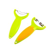 RVS maispeller met maïsvormig handvat en antislip grip voor het schillen van groenten & fruit in de keuken