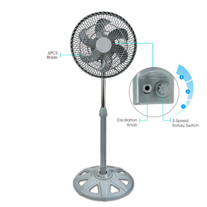 <span class=keywords><strong>Ventilador</strong></span> de Pie de 10 Pulgadas con Enfriamiento por Aire, Precio Económico al por Mayor, <span class=keywords><strong>Ventilador</strong></span> de Pedestal Portátil con Altura Ajustable - Product Image 1