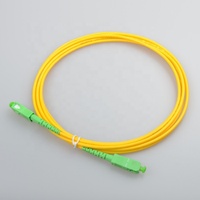Cable de Conexión de Fibra Óptica Monomodo Simplex SC/APC FTTH G652D de Baja Pérdida de Inserción para Telecomunicaciones y Centros de Datos