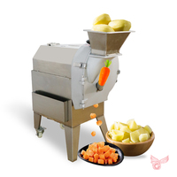 Commerciële industriële multifunctionele groente- en fruitsnijder 1,5 kW 220V motor snijmachine voedselverwerking