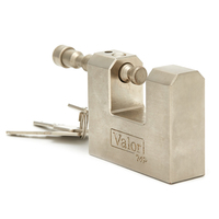 Cadenas de sécurité robuste en acier chromé de type D rectangulaire avec couvercle de protection et clé