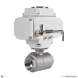 Vanne à bille électrique motorisée en acier inoxydable fileté femelle COVNA 1/2 pouce 3 voies CF8M 1000 WOG 12V - Product Image 3