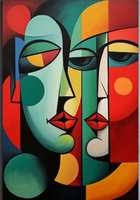 Peinture à l'huile originale XL, portrait classique moderne personnalisé, peinture au couteau sur toile, texture 3D, art mural pour chambre à coucher, peinture à l'huile peinte à la main, personnalisée