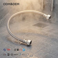 Fournisseur professionnel de tuyaux flexibles en EPDM tressés, tuyau de robinet flexible avec fonction eau chaude et froide pour la cuisine