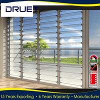 Fenêtre de volet roulant en aluminium résistant aux ouragans
