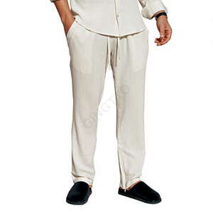 Gingtto venta al por mayor <span class=keywords><strong>de</strong></span> color sólido <span class=keywords><strong>de</strong></span> alta calidad logotipo personalizado conjuntos <span class=keywords><strong>de</strong></span> camisa <span class=keywords><strong>de</strong></span> <span class=keywords><strong>lino</strong></span> para <span class=keywords><strong>hombre</strong></span> - Product Image 3