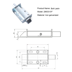 Industrial Equipment Chassis Cabinet Retractable Impact Lock Galvanized Iron Spring Automatic <strong>Door</strong> Lock Bolt <strong>Finger</strong> Pull <strong>Slam</strong> - Product Image 5