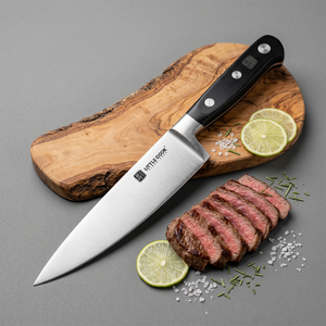 Cuchillo de Carnicero de 8 Pulgadas con Hoja de Acero con Alto Contenido de Carbono 50CR15MOV, Cuchillo para Cortar Carne, Cuchillo para Verduras, Cuchillo de Cocina para Rebanar - Product Image 1