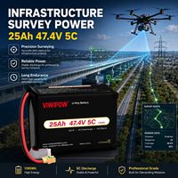 Baterai Drone Lithium Polymer 12S 25000mAh 5C 44.4V Output Stabil untuk Survei Darat, Inspeksi Pipa, dan UAV dengan Waktu Terbang Lama