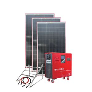 Système d'énergie solaire au lithium 1000W 220V pour usage domestique, panneaux monocristallins, contrôleur MPPT - Product Image 1
