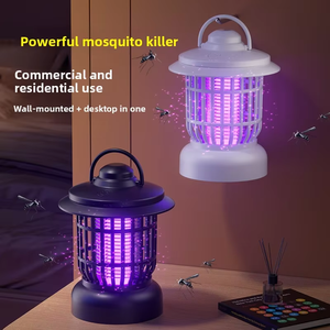Piège à moustiques portable transfrontalier à choc électrique, lumière nocturne à température simulée <span class=keywords><strong>CO2</strong></span> pour le camping en tente - Product Image 3