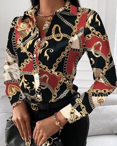 Custom Dames T-Shirt Print Grafische Katoenen T-Shirt Drop Shoulder Plus Size Dames Blouses & Shirts 2024 - Product Image 6