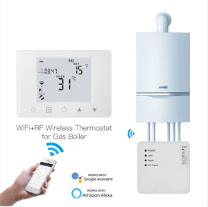 <span class=keywords><strong>Thermostat</strong></span> intelligent <span class=keywords><strong>programmable</strong></span> <span class=keywords><strong>sans</strong></span> <span class=keywords><strong>fil</strong></span> numérique pour chambre d'hôtel moderne, prise récepteur WiFi pour chaudière à <span class=keywords><strong>gaz</strong></span> et chauffage par le sol hydronique - Product Image 4