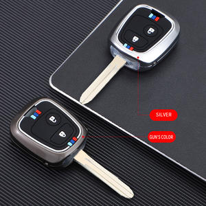 Étui de protection pour clé de voiture en alliage de zinc et gel de silice pour <span class=keywords><strong>Peugeot</strong></span> C-Elysee Pegaso Citroën C2 206 207, porte-clés avec anneau, sac à clés - Product Image 6