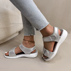 Sandales de sport à semelle épaisse pour femmes, nouveau style d'été, confortables, grandes tailles, pour la plage, vente en gros - Product Image 2