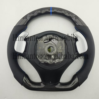 Hycent Sports Levier de vitesses en cuir et fibre de carbone pour les séries 3/5 (F10/F20/F30/F90/F01/F02) Poignée de 50 mm pour volant de voiture 3/4