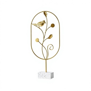 Unique Design Sculpture Living Modern Home Decoration Office Accessories Living Room Home Decor Statues Iron Handmade - Product Image 1