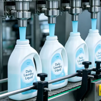 Machine automatique de remplissage et de bouchage de détergent liquide de type Lineartype, fabriquée en Chine, haute performance, bon service après-vente