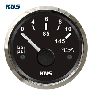 Kus SEA-V श्रृंखला 52 मिमी 0 ~ 10 बार तेल दबाव गेज 12v/24v/24v/24v - Product Image 4