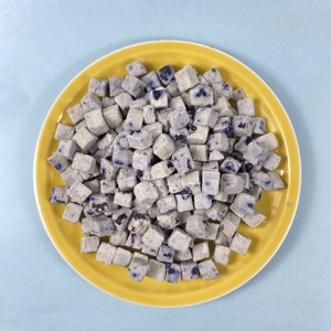 Gefriergetrocknete Hühnchen- und Blaubeerwürfel Hunde-Leckerli Katzen-Snack Tierfutter für Kleine Mittlere Große Hunde Katzen Training - Product Image 4