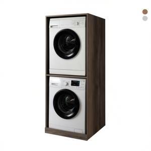 Mueble Abierto Para Lavadora Y Secadora 70x70xH.174 Cm Blanco Olmo - Product Image 3