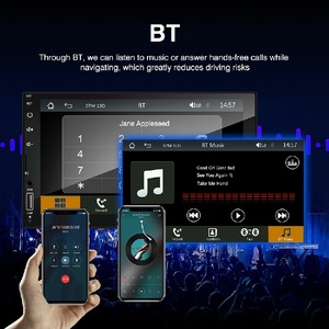Universel 1 Din 2 Din Ips Écran Tactile Android Voiture DVD Radio Android Mp5 Lecteur Gps Wifi Caméra Arrière - Product Image 6