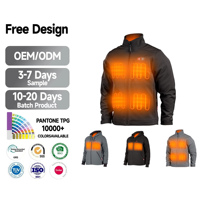 Veste Chauffante d'Hiver pour Hommes en Gros, Veste Électrique Chaude et Sûre à Température Réglable, Durable pour l'Extérieur, l'Équitation et la Pêche