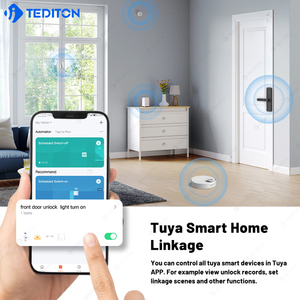 מחיר המפעל tlock tuya חכם wifi דלת כרטיס טלפון חכם wifi יישום לפתוח טביעת אצבע ביומטרי מנעול חכם מנעול חכם - Product Image 5