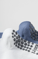 Chaussettes de compression professionnelles antidérapantes de luxe à tube long pour yoga, pilates, sport et danse, rayées et tricotées