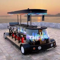 Vélo de fête de la bière pour 15 personnes du fabricant, pédalier pédalier alimenté par pédale de tourisme urbain, bar à bière Barcrawl