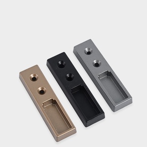 Square Tube Aluminum Alloy Flange Base Modern Wall Mount Non-Detachable Garment Hanger Holder - Product Image 3