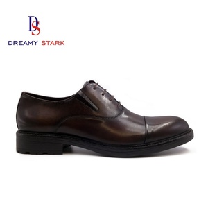 Chaussures de mariage italiennes faites à la main en cuir véritable à lacets, chaussures habillées Oxford de luxe vintage pour hommes, de haute qualité, personnalisées - Product Image 3
