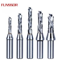 Dreanique 1 pièce Fraise à compression composite en carbure pour le sciage de plaques, pour bois dur et panneaux stratifiés, Fraise de défonceuse TCT