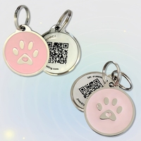 Étiquette de nom de chien personnalisée en acier inoxydable gravure au Laser Logo collier étiquettes de chien nom ID animal de compagnie étiquette de chien en os vierge pour gravure